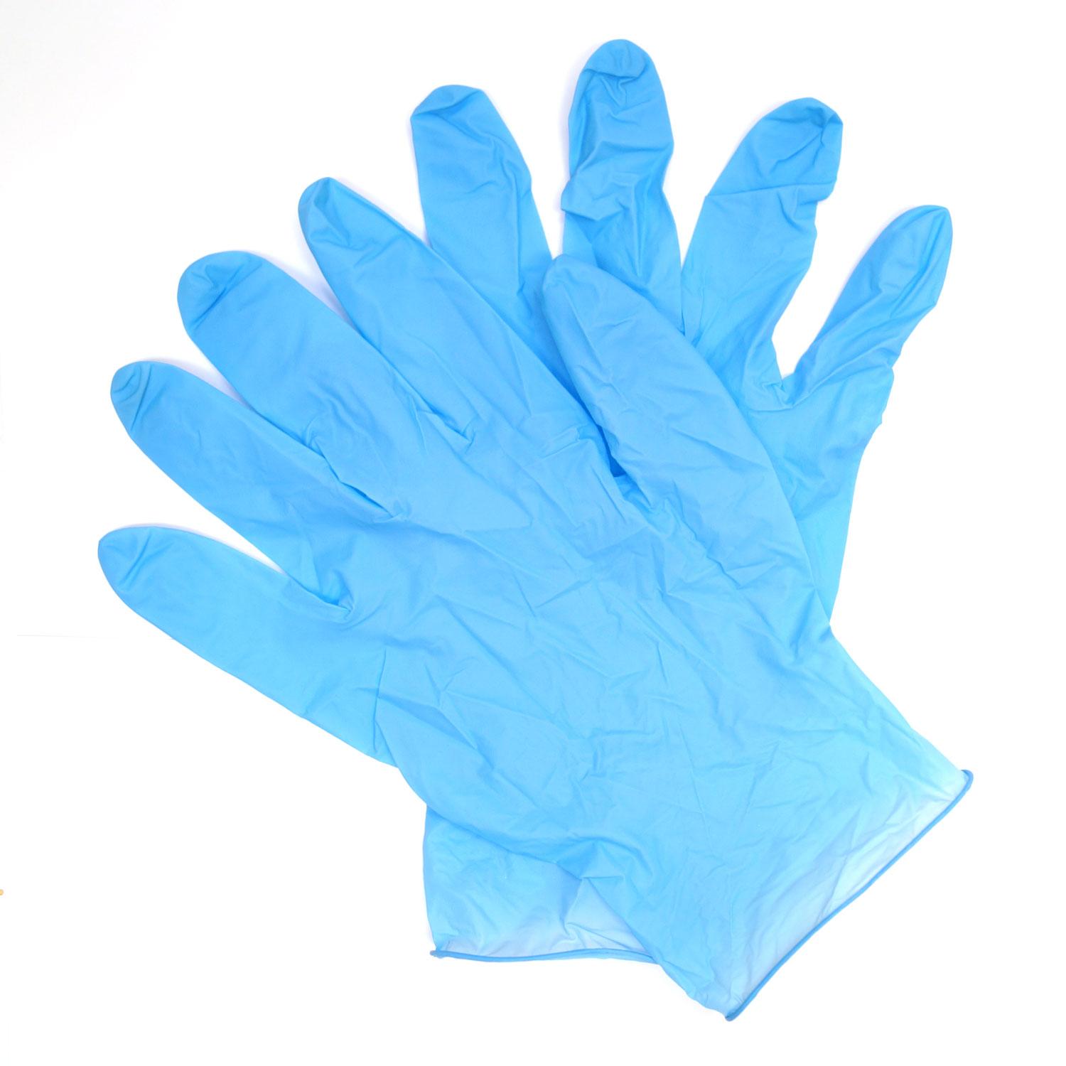 Blue Disposable Nitrile Gloves (50 pairs per box) LASH Vegas
