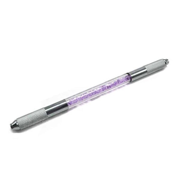Dual-Head Acrylic Diamond Microblading Pen - Purple