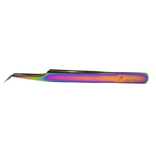 45° Angle Curved-Tip Tweezers (12cm with 7mm tip) - Multi-colour