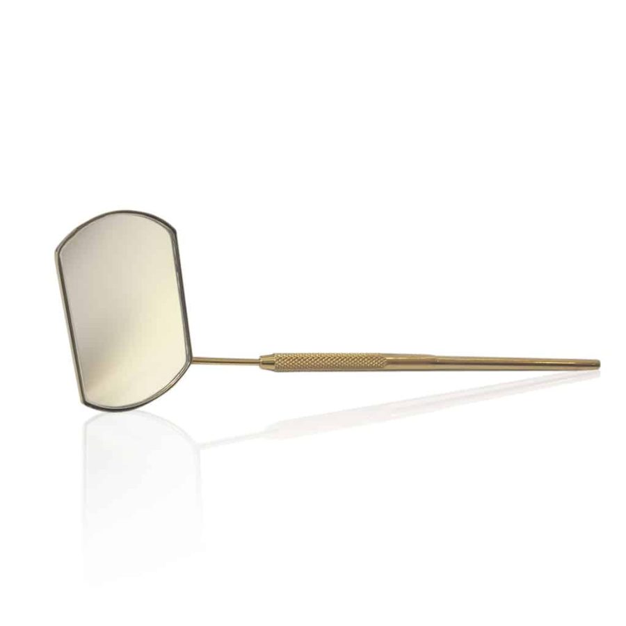 Large Dental Mirror for Eyelash Extensions - Gold