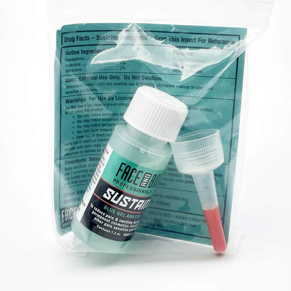 Sustaine® Blue Gel - During Procedure Numbing Gel 35mL | LASH Vegas