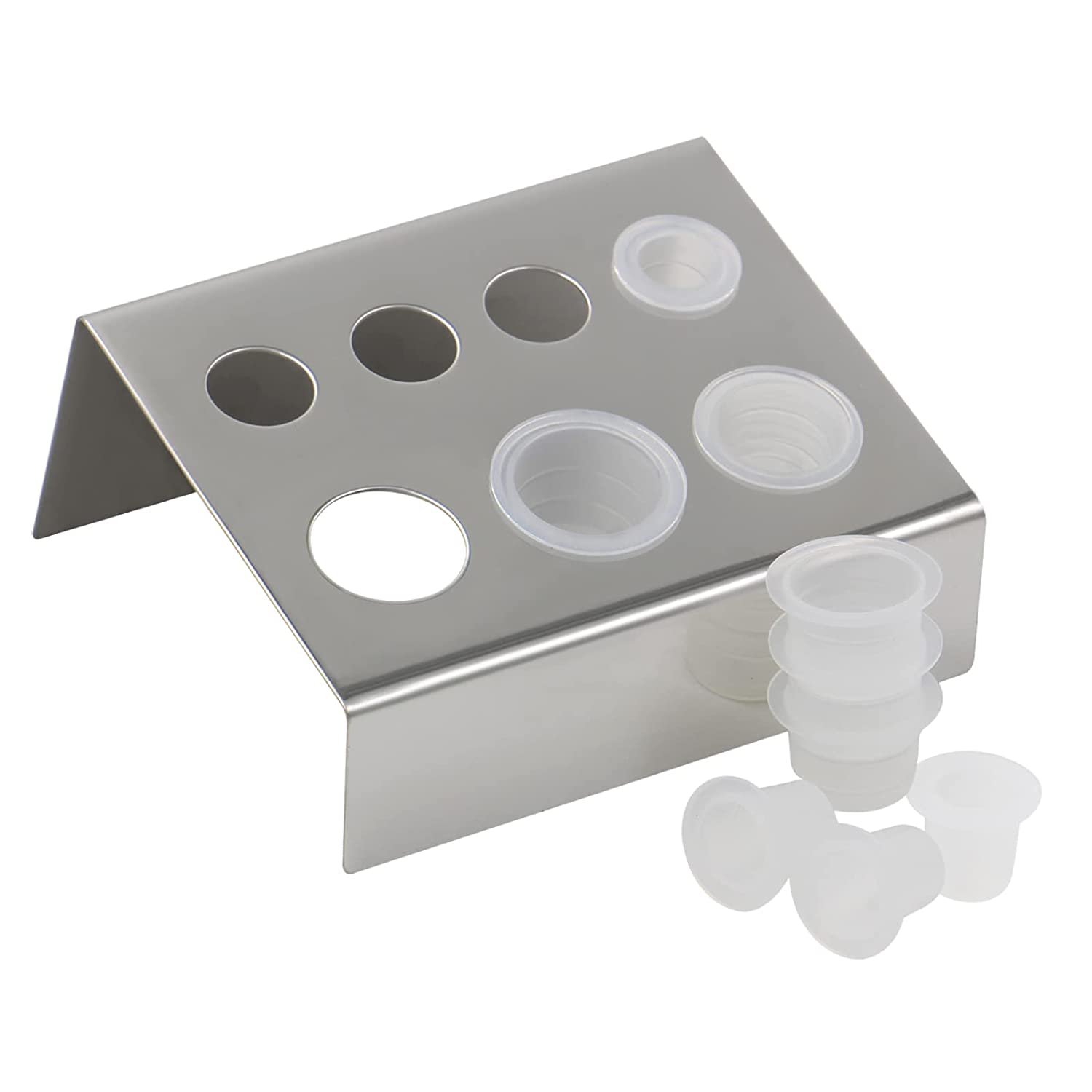 GET 4-82001 2 1/4" Stainless Steel Cone Wire Basket Sauce Cup Holder