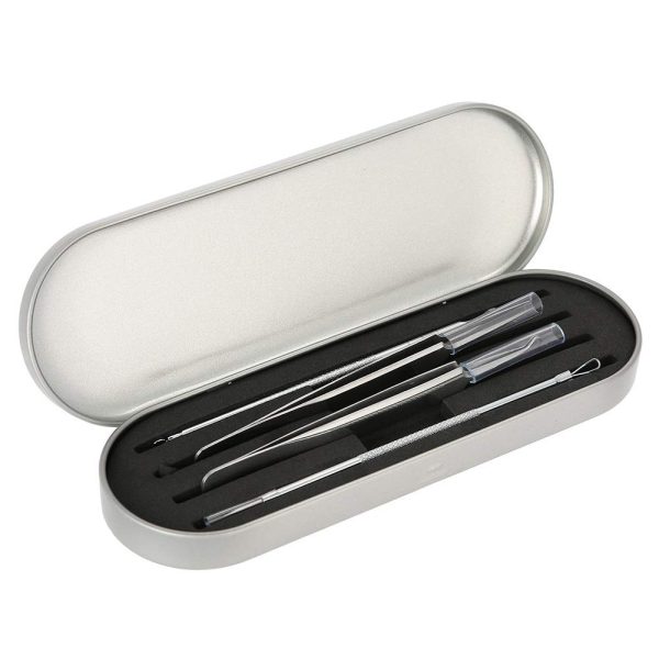 Professional Eyelash Extension Tweezers Storage Case - Silver