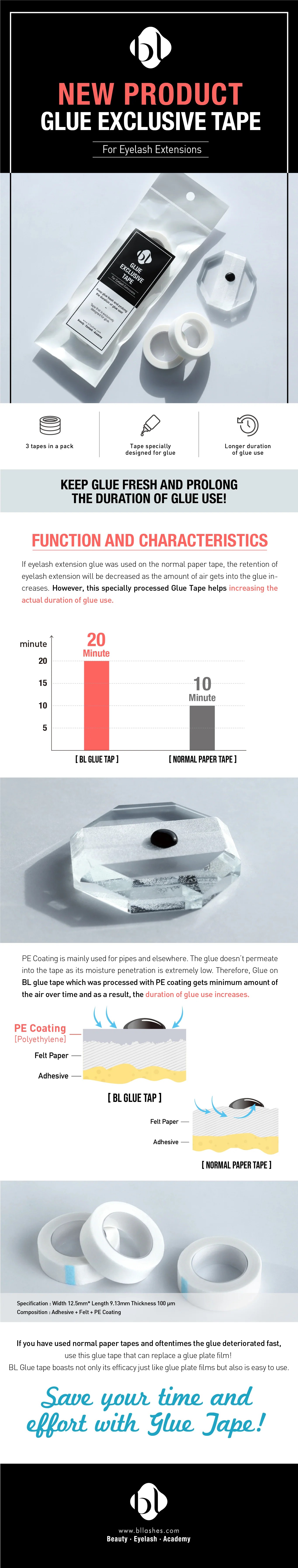 Glue Tape for Adhesive by BL Lashes