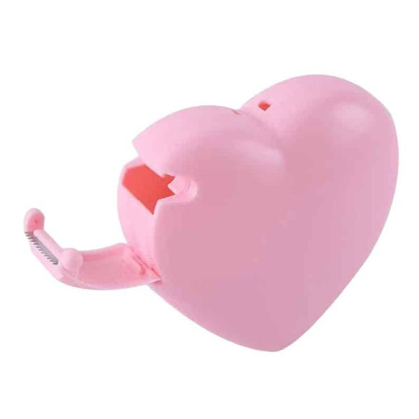 Pink Heart Shaped Tape Dispenser for Eyelash Extensions