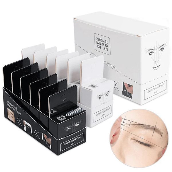 Pre-Inked Eyebrow Mapping String