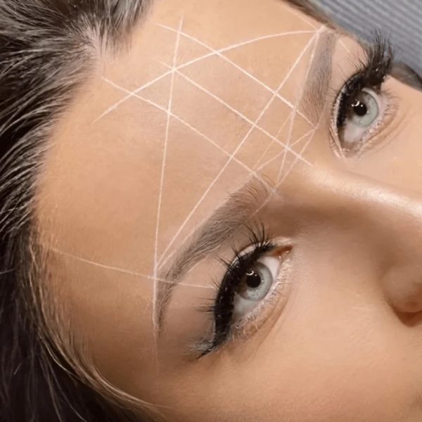 Pre-Inked Eyebrow Mapping String