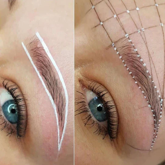Brow Mapping White Gel Pen