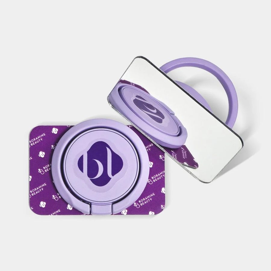 Hands‑free lash BOVIEW mirror showing clear view of lash root line during application