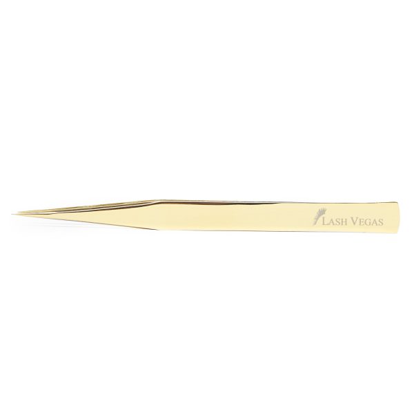 Narrow-Bottom Isolation Tweezers (13cm) - Gold