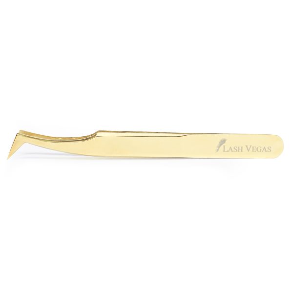 L-Shape Volume Tweezers (11.5cm) - Gold
