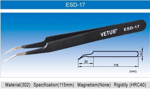 VETUS Tweezers - ESD Series