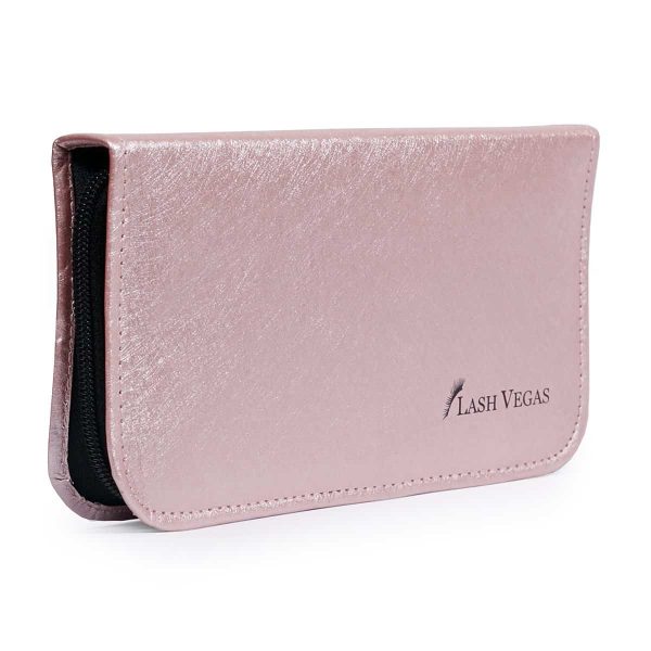 Tweezers Case 6-Piece (holds 6 tools, with elastic grips) - Light Pink