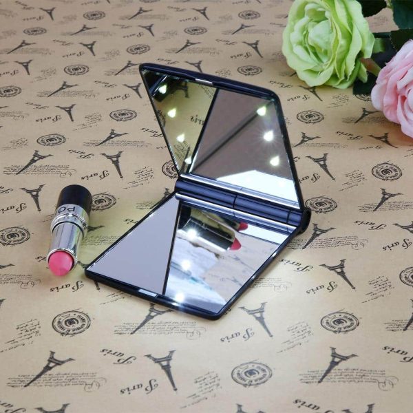 Pocket Beauty Mirror with 8 LED Lights